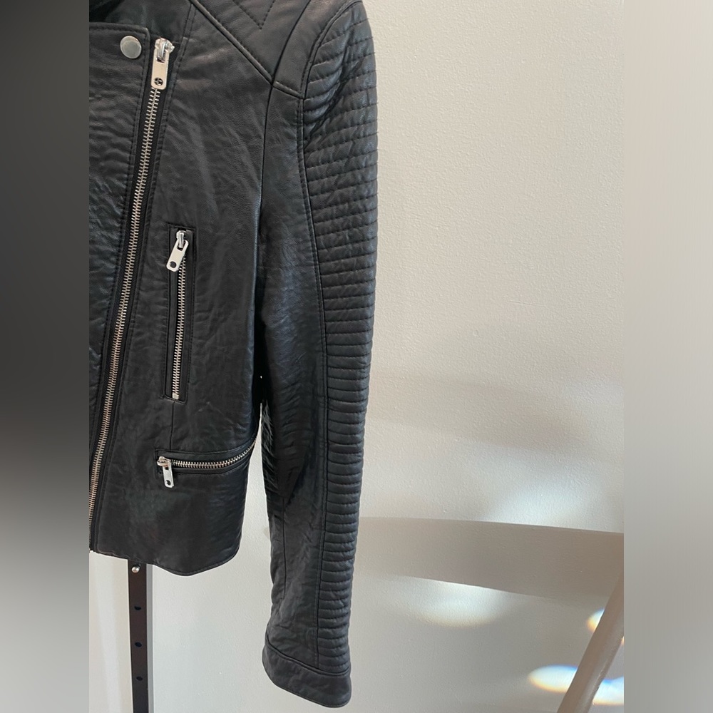 Zara Leather Moto Jacket - Picture 5 of 7